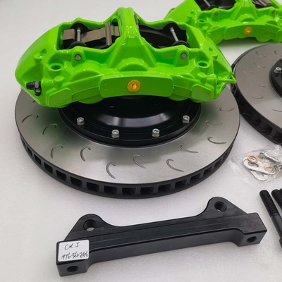 Alloy Cast 6 Pot Brake Kit Green Caliper 362*32mm J Hook Disc For Mazda CX5