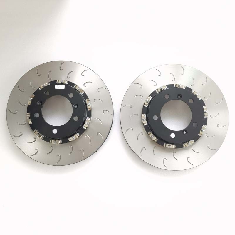Porsche 982 Auto Brake Discs 350*34mm J Hook Floating Center Bell